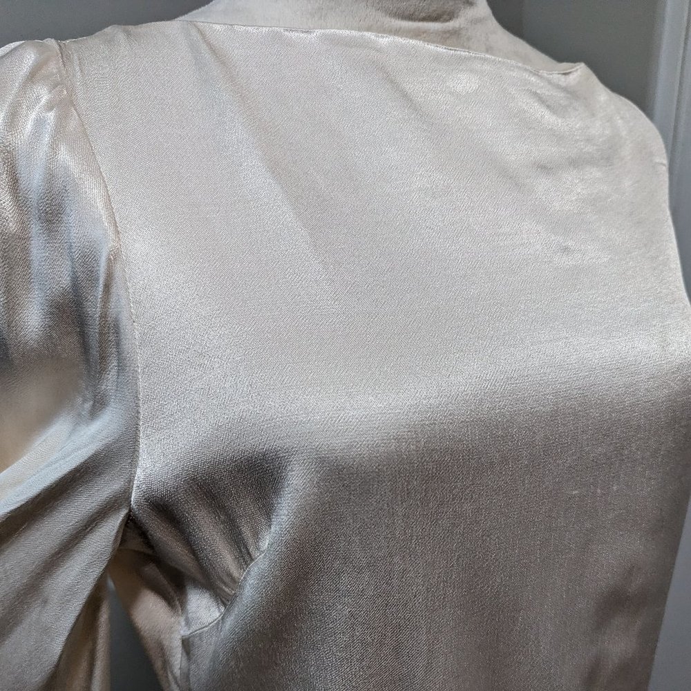 Shona Joy La Lune Balloon Sleeve Backless Midi Dress- Cream - Picture 5 of 15